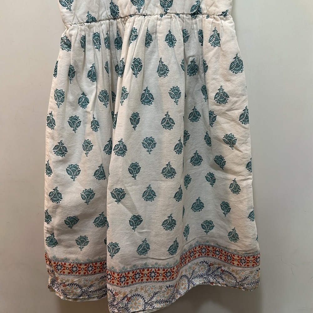 Old Navy White and Blue Sleeveless Long Sundress Size 4T - Picture 3 of 8